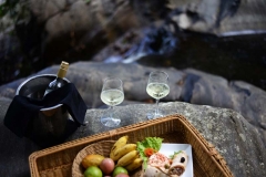 Waterfall picnic hamper lunch