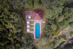Drone viw of infinity pool Sri Lanka
