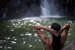 Guest experience private waterfall swimming